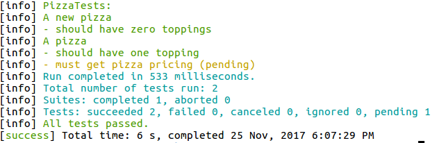 Executing Test Command For TDD