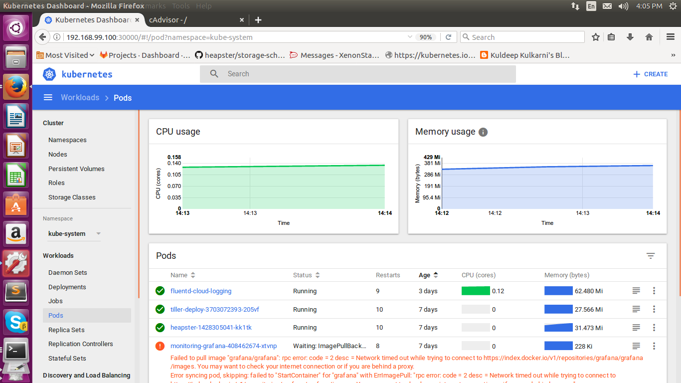 Overview of Kubernetes Dashboard