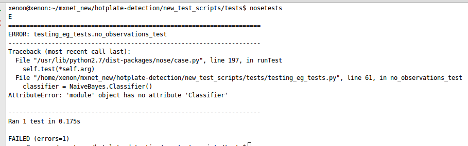 Developing Classifier for TDD in Machine Learning