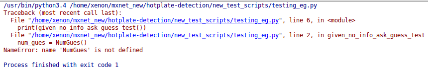 nosetests NumGues object